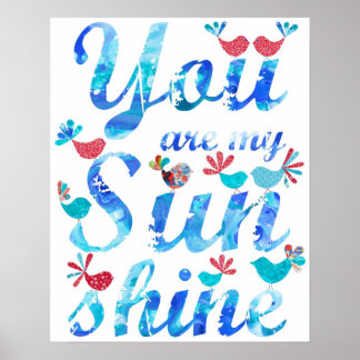 Je bent mijn Sunshine Print Red White en Blue