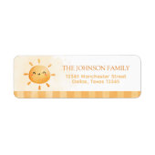 Je bent mijn Sunshine Return Address Label (Voorkant)