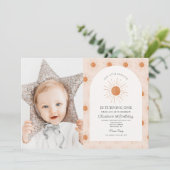 Je bent mijn Sunshine Sun Retro Minimal 1e verjaar Kaart (Staand voorkant)