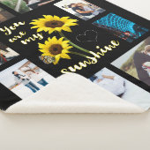 Je bent mijn Sunshine Sunflower Foto Sherpa Deken (3/4)