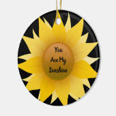 Je bent mijn Sunshine Sunflower Ornament Rond (Links)
