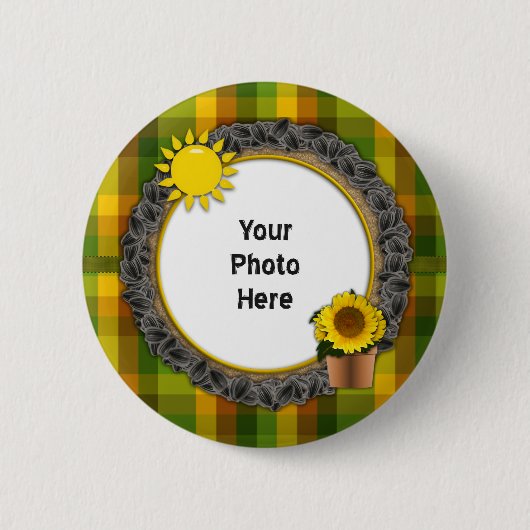 Je bent mijn Sunshine Sunflower Pinback Button (Voorkant)