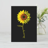 Je bent mijn Sunshine Sunflower Softball Kaart (Staand voorkant)