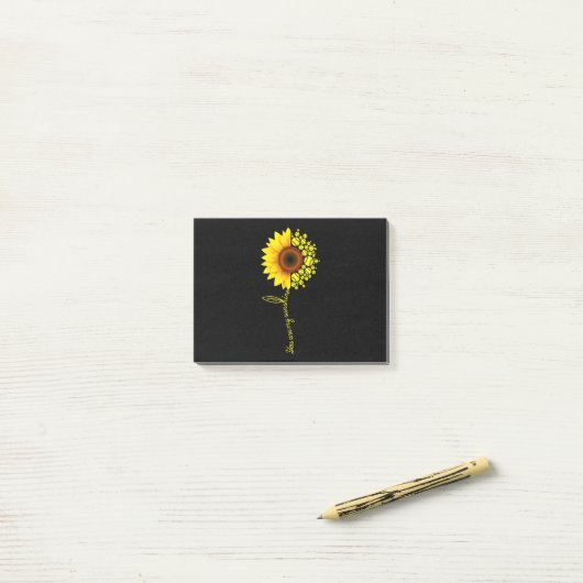 Je bent mijn Sunshine Sunflower Softball Post-it® Notes (Op bureau)