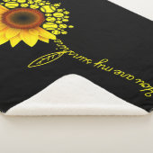 Je bent mijn Sunshine Sunflower Softball Sherpa Deken (3/4)