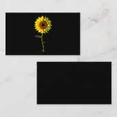 Je bent mijn Sunshine Sunflower Softball Visitekaartje (Voorkant / Achterkant)