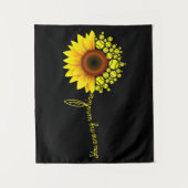 Je bent mijn Sunshine Sunflower Softball Wandkleed (Voorkant)