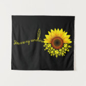 Je bent mijn Sunshine Sunflower Softball Wandkleed (Voorkant (horizontaal))