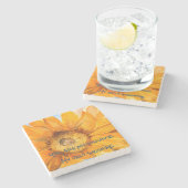 Je bent mijn Sunshine Sunflower Stone Onderzetter (Zijkant)