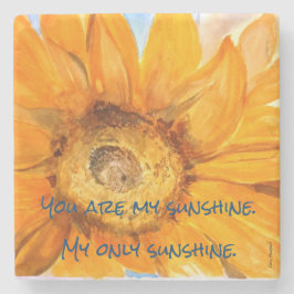 Je bent mijn Sunshine Sunflower Stone Onderzetter