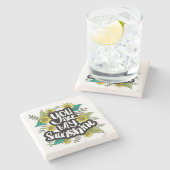 Je bent mijn Sunshine Sunflower Stone Onderzetter (Zijkant)