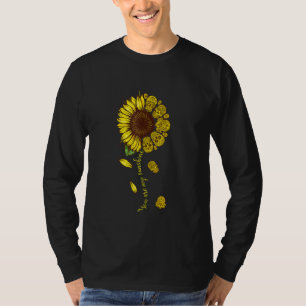 Je bent mijn Sunshine Sunflower Sugar Skull Tankto T-shirt