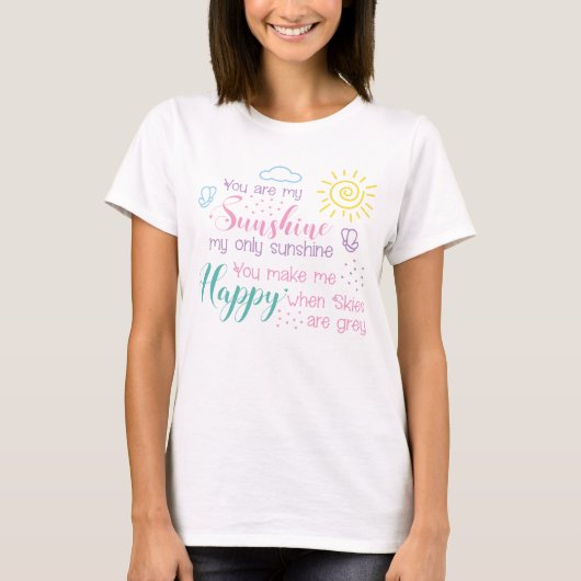 Je bent mijn Sunshine T-Shirt, Sunshine Shirt (Voorkant)