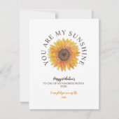 Je bent mijn Sunshine Valentijnsdag Holiday Kaart (Voorkant)