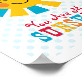 Je bent mijn Sunshine Wall Art Poster (Hoek)