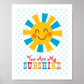 Je bent mijn Sunshine Wall Art Poster (Voorkant)