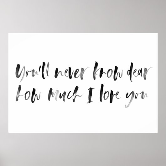 Je bent mijn Sunshine Waterverf Nursery Sign Poster (Voorkant)