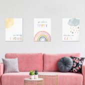 Je bent mijn Sunshine Waterverf Wall Art Graphic Muurkunst Sets (Woonkamer)