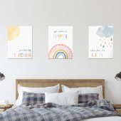 Je bent mijn Sunshine Waterverf Wall Art Graphic Muurkunst Sets (Slaapkamer)