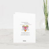 Je bent mijn Sunshine Wenskaart Feestdagen Kaart (Achterkant)