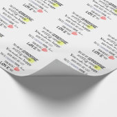 Je bent mijn Sunshine Word Art Typografie Cadeaupapier (Hoek)