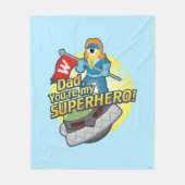 Je bent mijn superheld fleece deken (Voorkant)