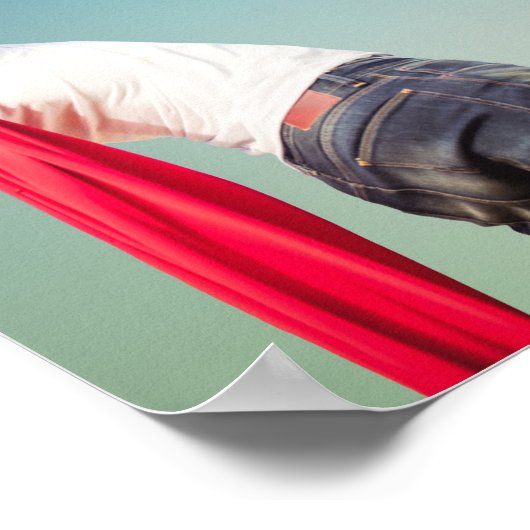 Je bent mijn superheld pa Vaderdag Foto Poster (Hoek)