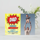 Je bent mijn superheld pa Vaderdag fotokaart (Staand voorkant)