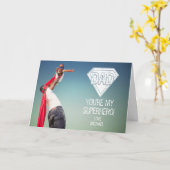 Je bent mijn superheld pa Vaderdag fotokaart Kaart (Gele Bloem)