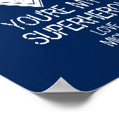 Je bent mijn superheld pa Vaderdag Poster (Hoek)