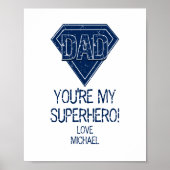 Je bent mijn superheld pa Vaderdag Poster (Voorkant)