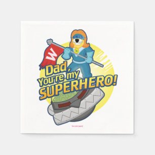 Je bent mijn superheld servetten