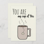 Je bent mijn TEA-bekertje - Wenskaart (Voorkant / Achterkant)