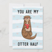 Je bent mijn tweede halve Valentijn feestdag Feestdagenkaart (Voorkant)