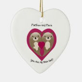 Je bent mijn tweede helft keramisch ornament (Rechts)