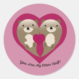 Je bent mijn tweede helft ronde sticker