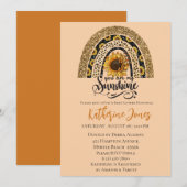 Je bent mijn uitnodiging voor zonneschijnse Baby s (Voorkant / Achterkant)