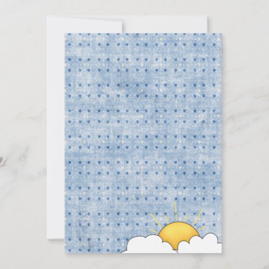 Je bent mijn uitnodiging voor zonneschijnse Baby s (Achterkant)