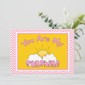 Je bent mijn uitnodiging voor zonneschijnse Baby s (Staand voorkant)