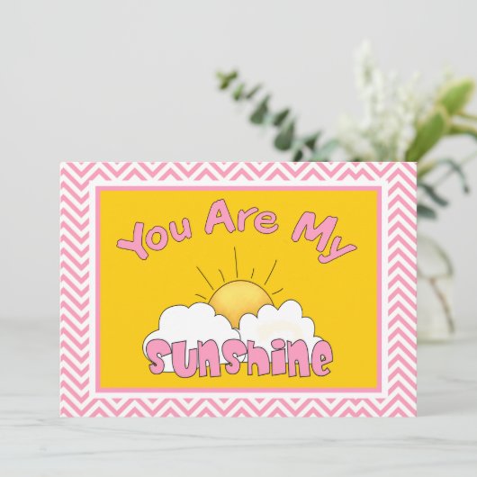 Je bent mijn uitnodiging voor zonneschijnse Baby s (Staand voorkant)