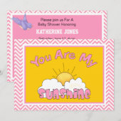 Je bent mijn uitnodiging voor zonneschijnse Baby s (Voorkant / Achterkant)