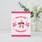 Je bent mijn Valentijn Briefkaart (Staand voorkant)
