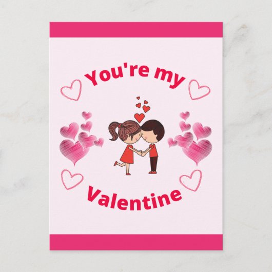 Je bent mijn Valentijn Briefkaart (Voorkant)