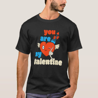 Je bent mijn Valentijn Cupid Heart Arrow Happy Val T-shirt