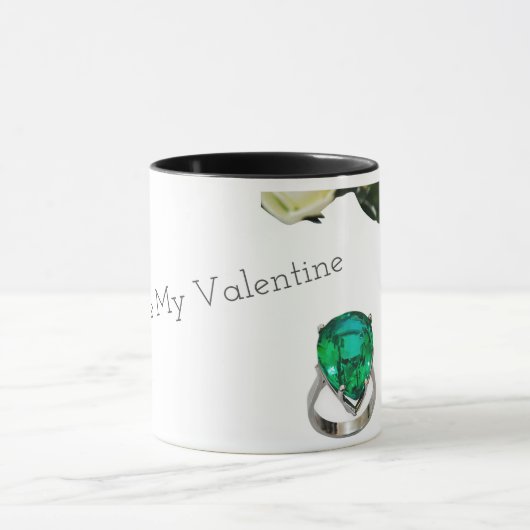 Je bent mijn Valentijn Emerald Ring Coffee Mok (Midden)