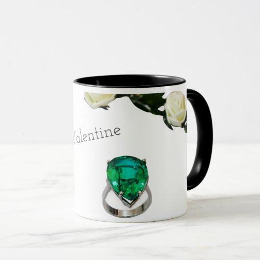 Je bent mijn Valentijn Emerald Ring Coffee Mok (Voorkant rechts)