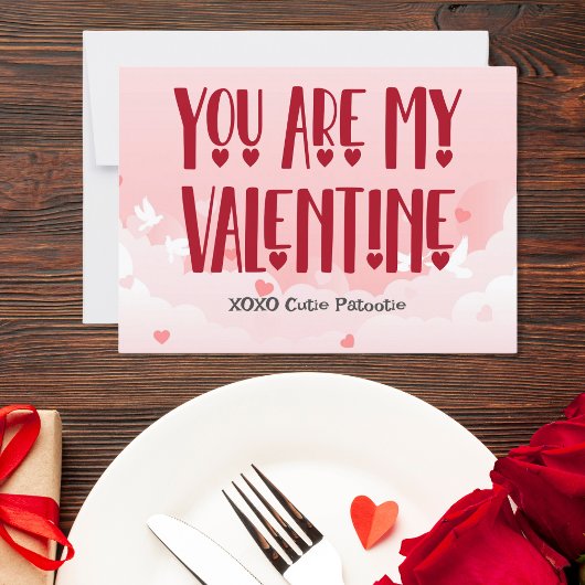 Je bent mijn valentijn feestdagenkaart