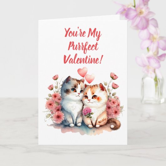 Je bent mijn Valentijn. Kaart (Orchidee)