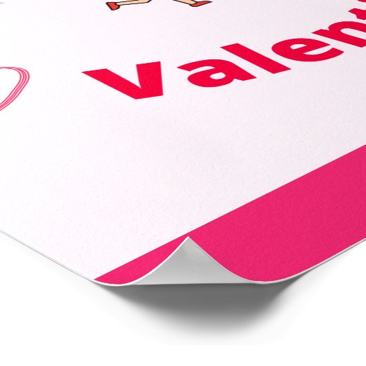 Je bent mijn Valentijn Poster (Hoek)