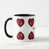 Je bent mijn Valentijn Ruby Heart Coffee Mok (Links)